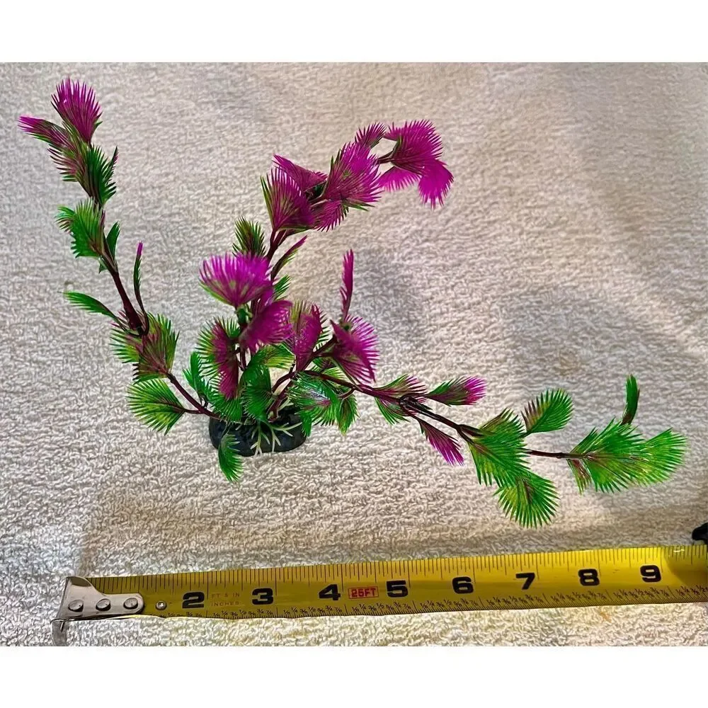 Purple Artificial Underwater Plant Aquarium Plant Fish Tank Landscape Decor